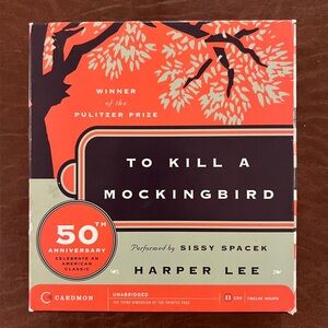 To Kill a Mockingbird Harper Lee 50th Anniversary, Audiobook Unabridged 11 CDs